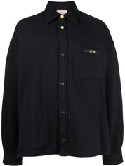 Buscemi logo-plaque cotton shirt