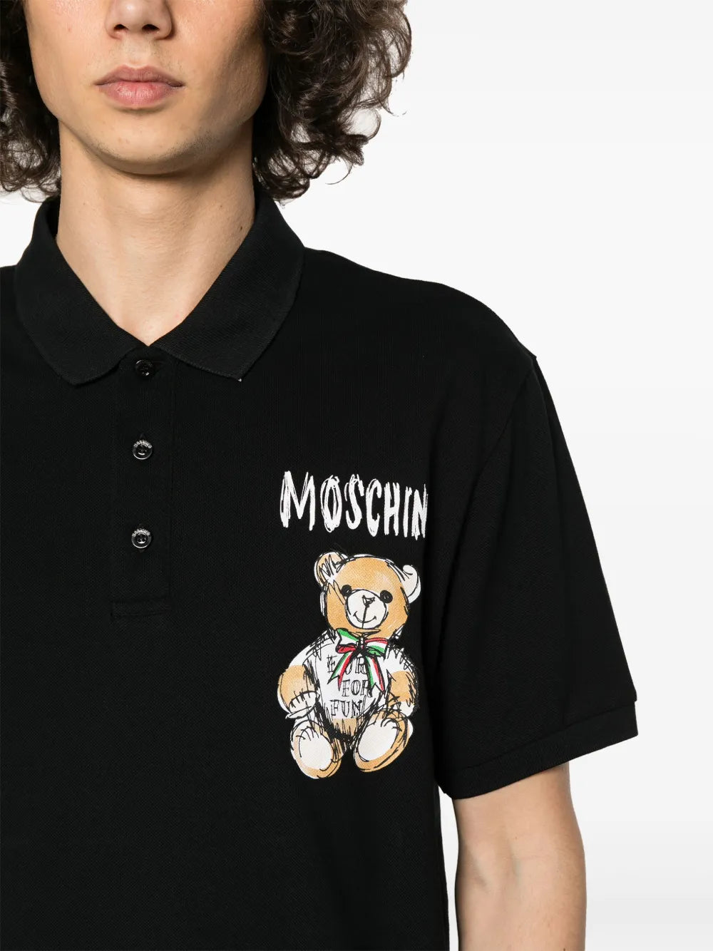 Teddy Bear cotton polo shirt