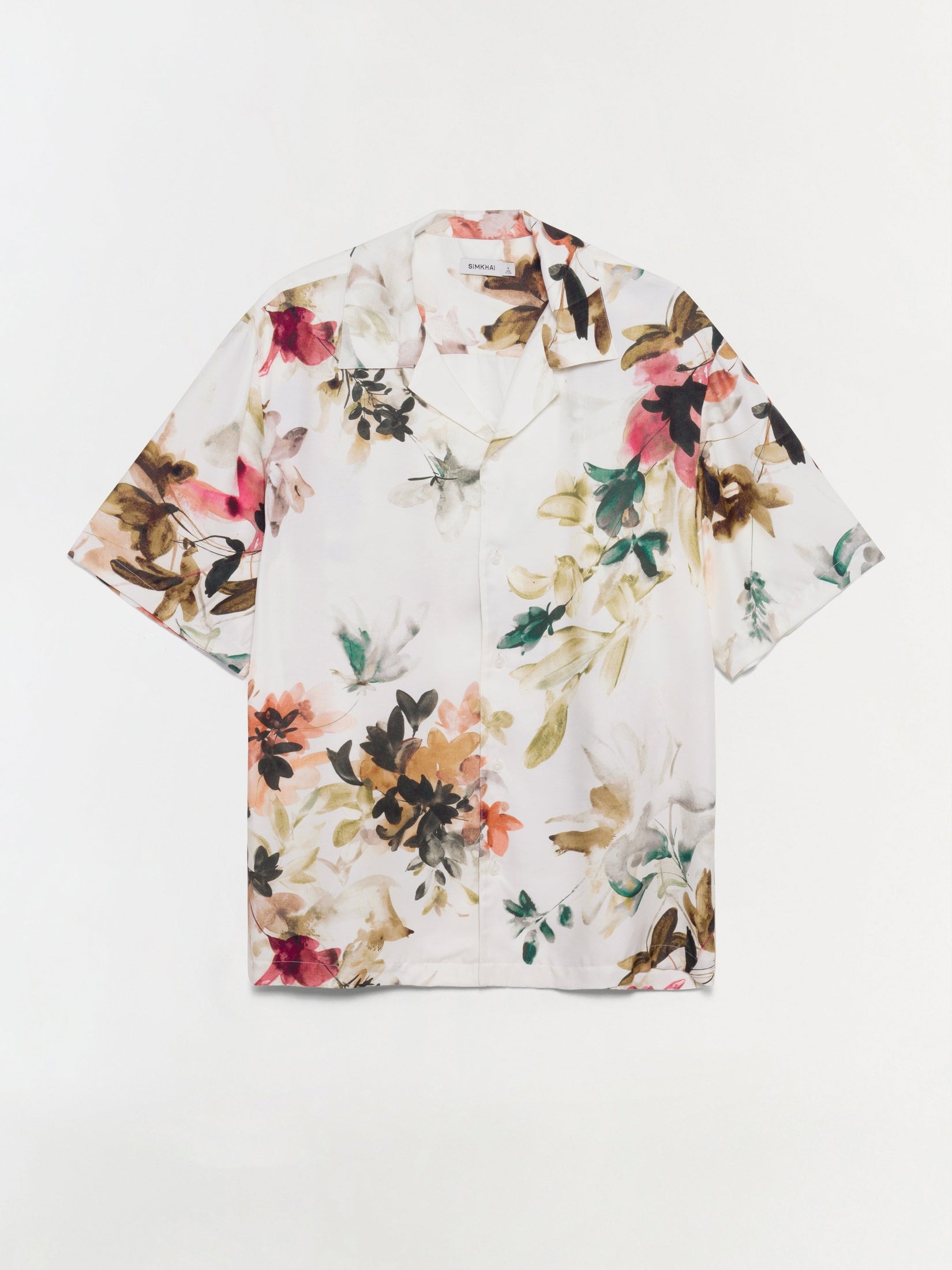 Casper Floral Printed Silk Shirt