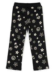 Barrow kids logo-print cotton trousers