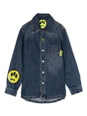 Barrow kids logo-print denim jacket
