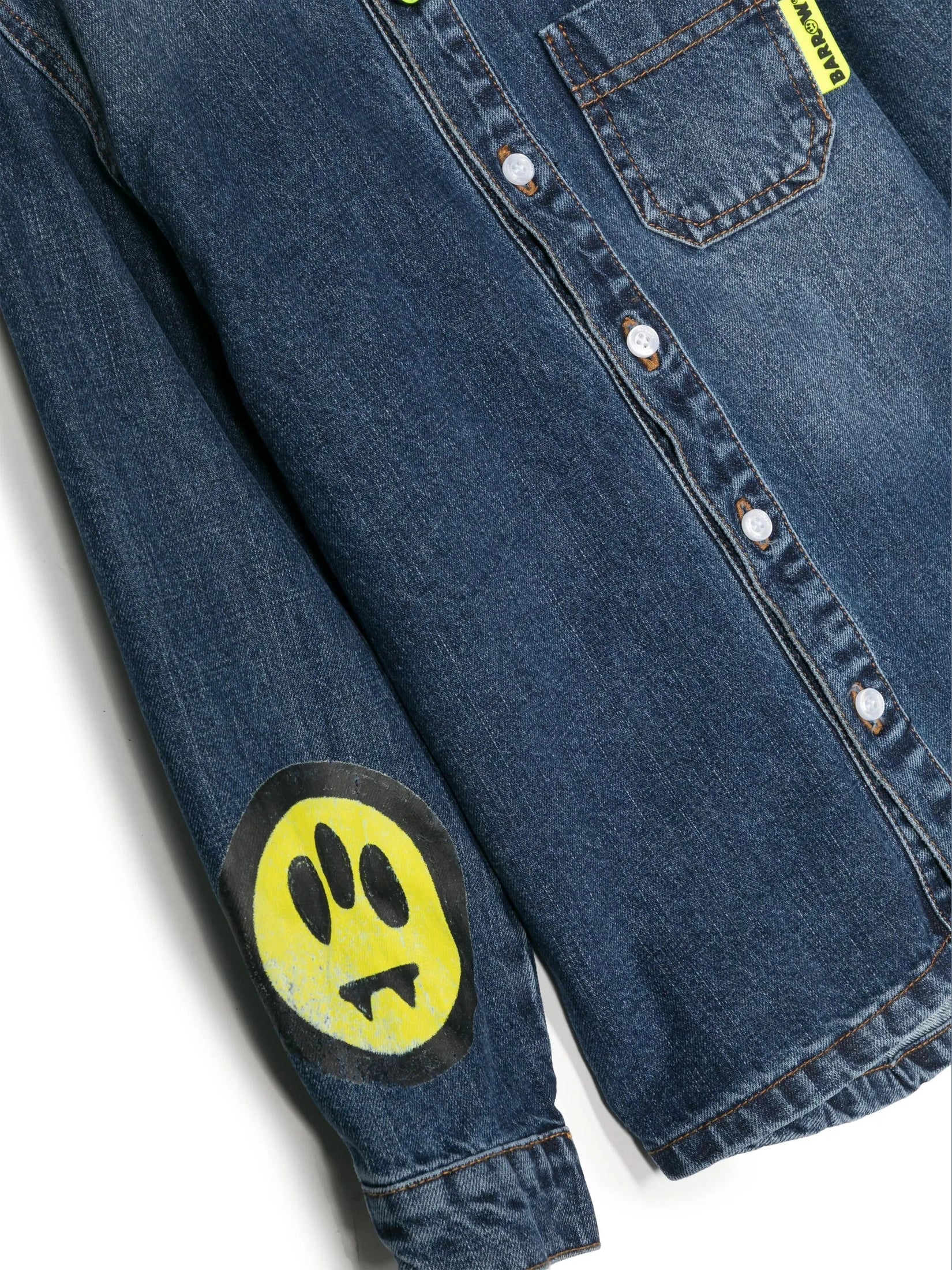 Barrow kids logo-print denim jacket