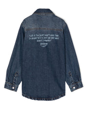 Barrow kids logo-print denim jacket