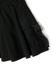 Nylon skirt girl