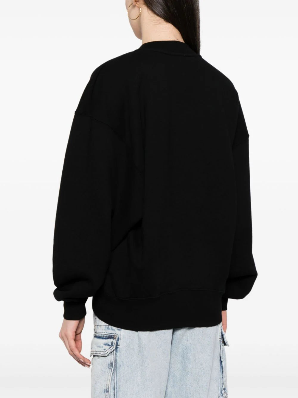 Initial-appliqué sweatshirt