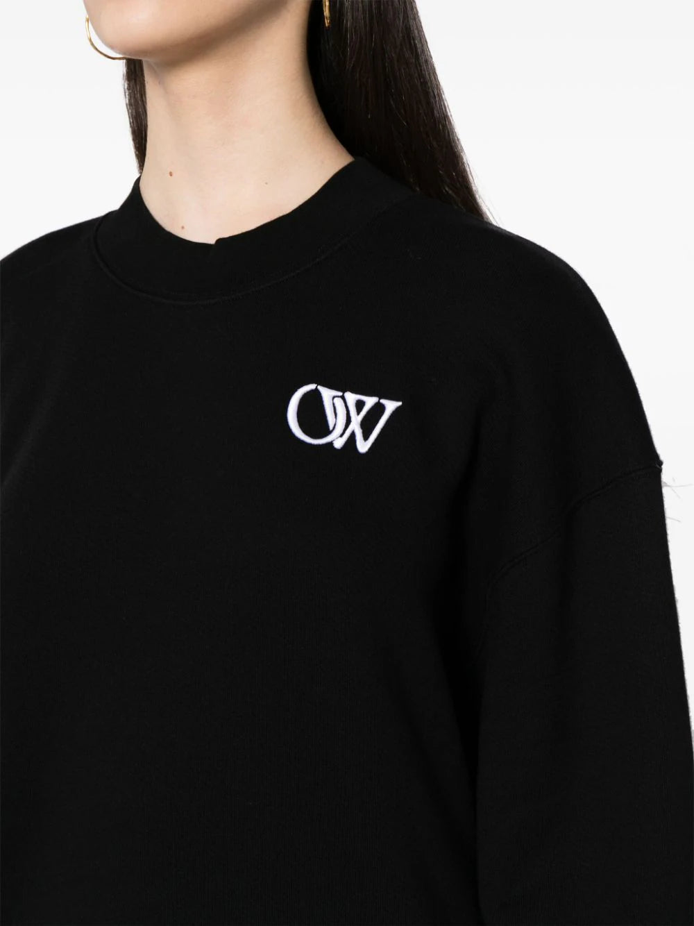 Initial-appliqué sweatshirt