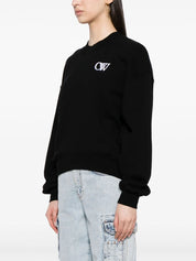 Initial-appliqué sweatshirt