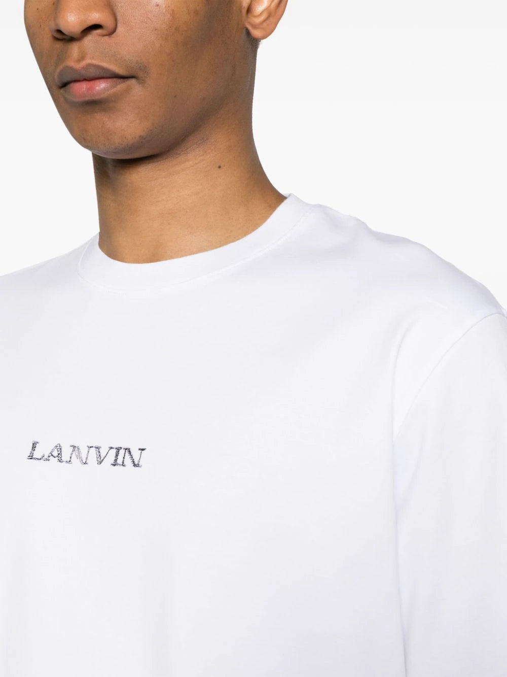 logo-embroidered cotton T-shirt