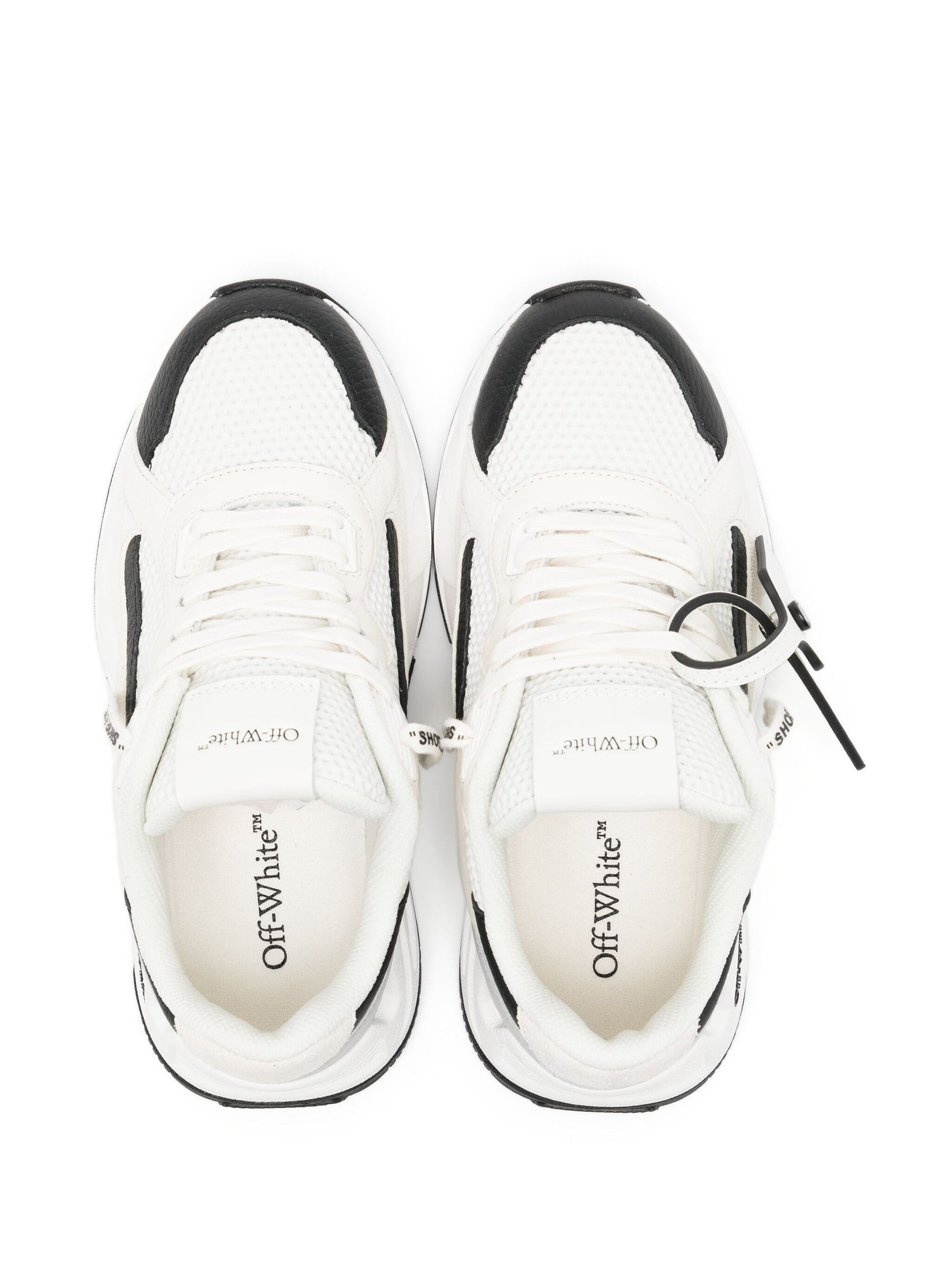 Off-white kick off leather sneakers