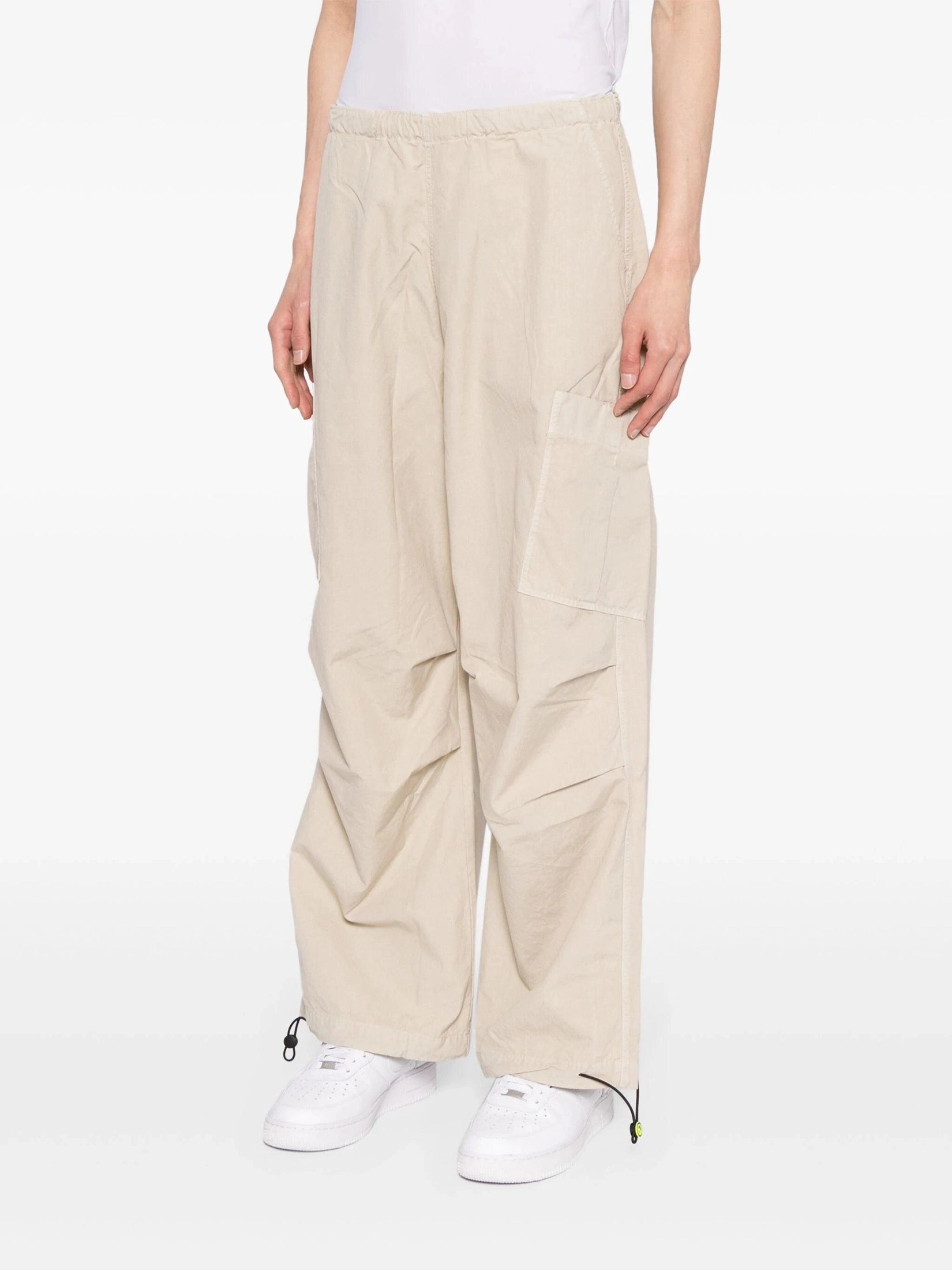 Barrow panelled cotton wide-leg trousers