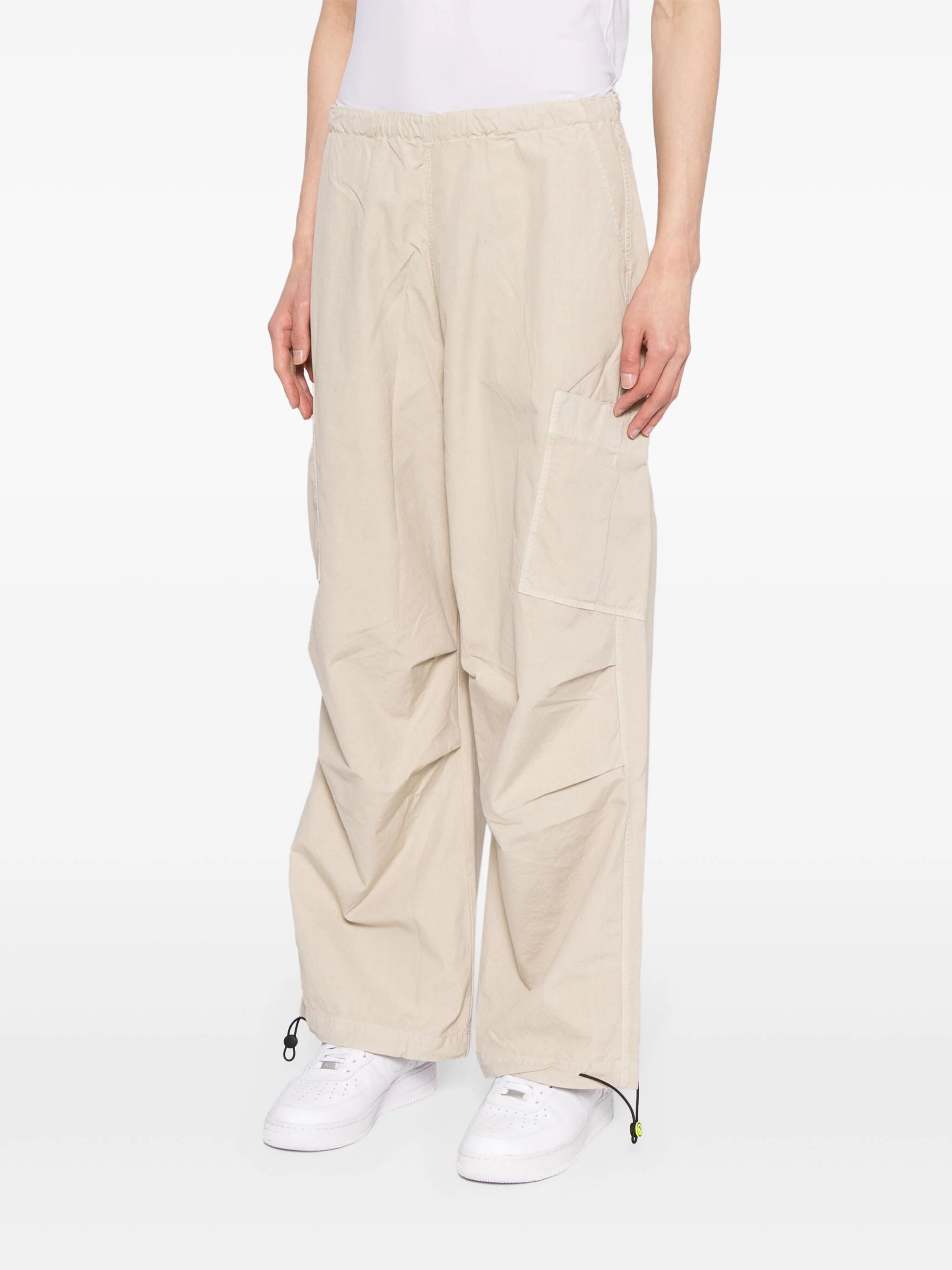 BARROW panelled cotton wide-leg trousers