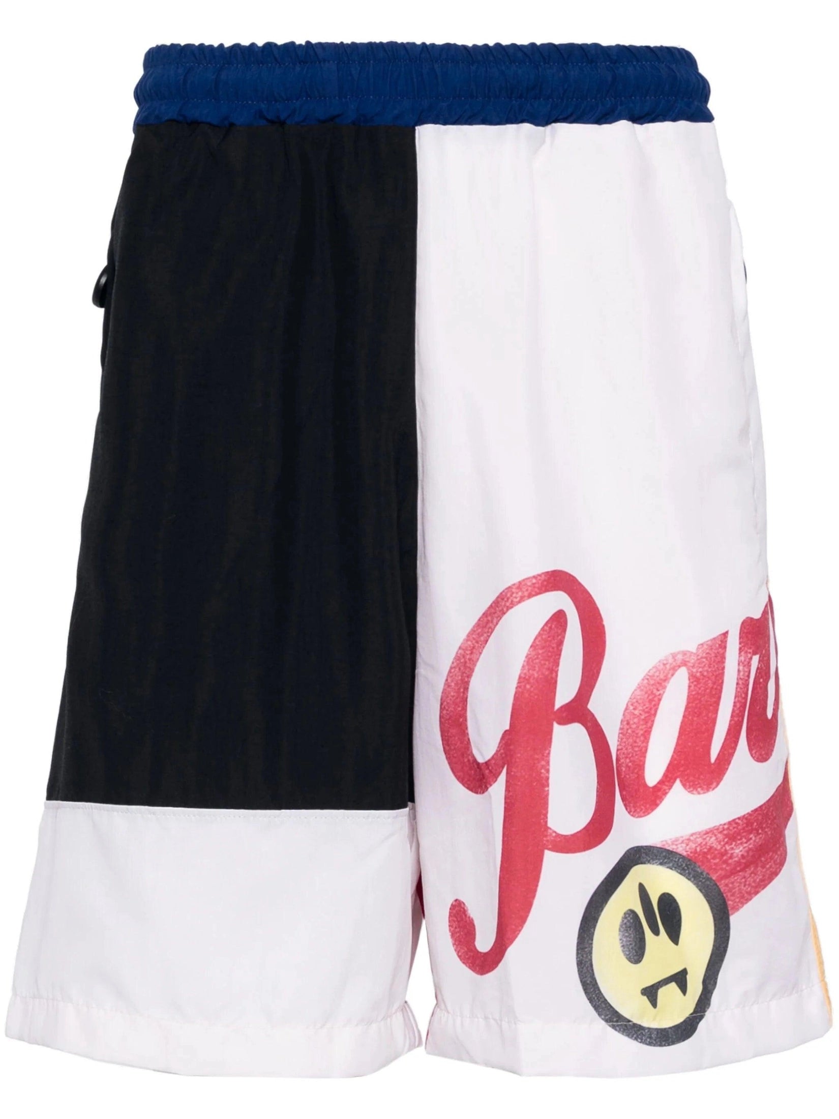Barrow panelled colour-block track shorts