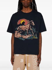 Santos graphic-print cotton T-shirt