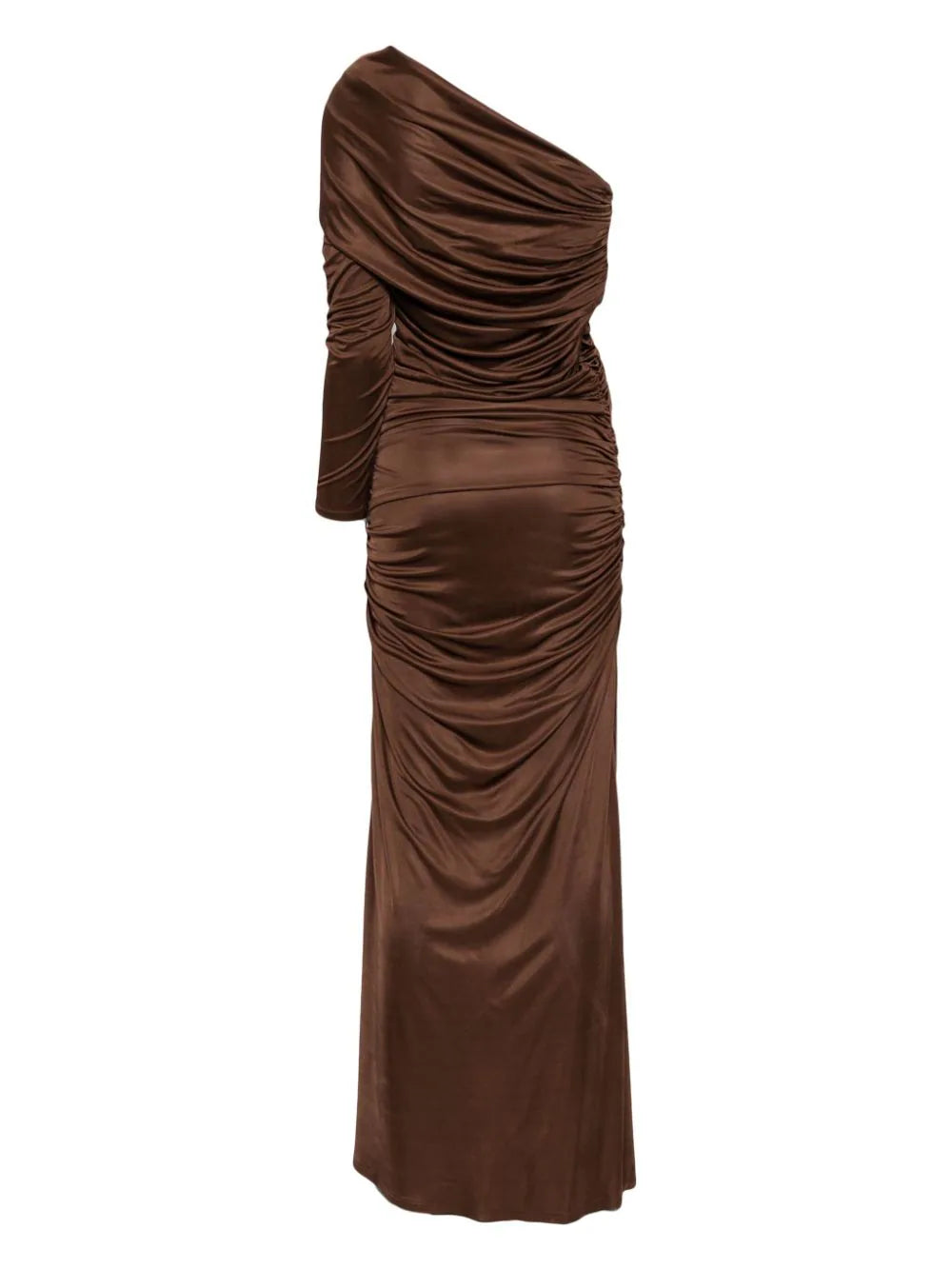 DRAPED LONG SLEEVES MINI GOWN