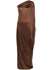 LONG ASYMETRIC DRAPED GOWN