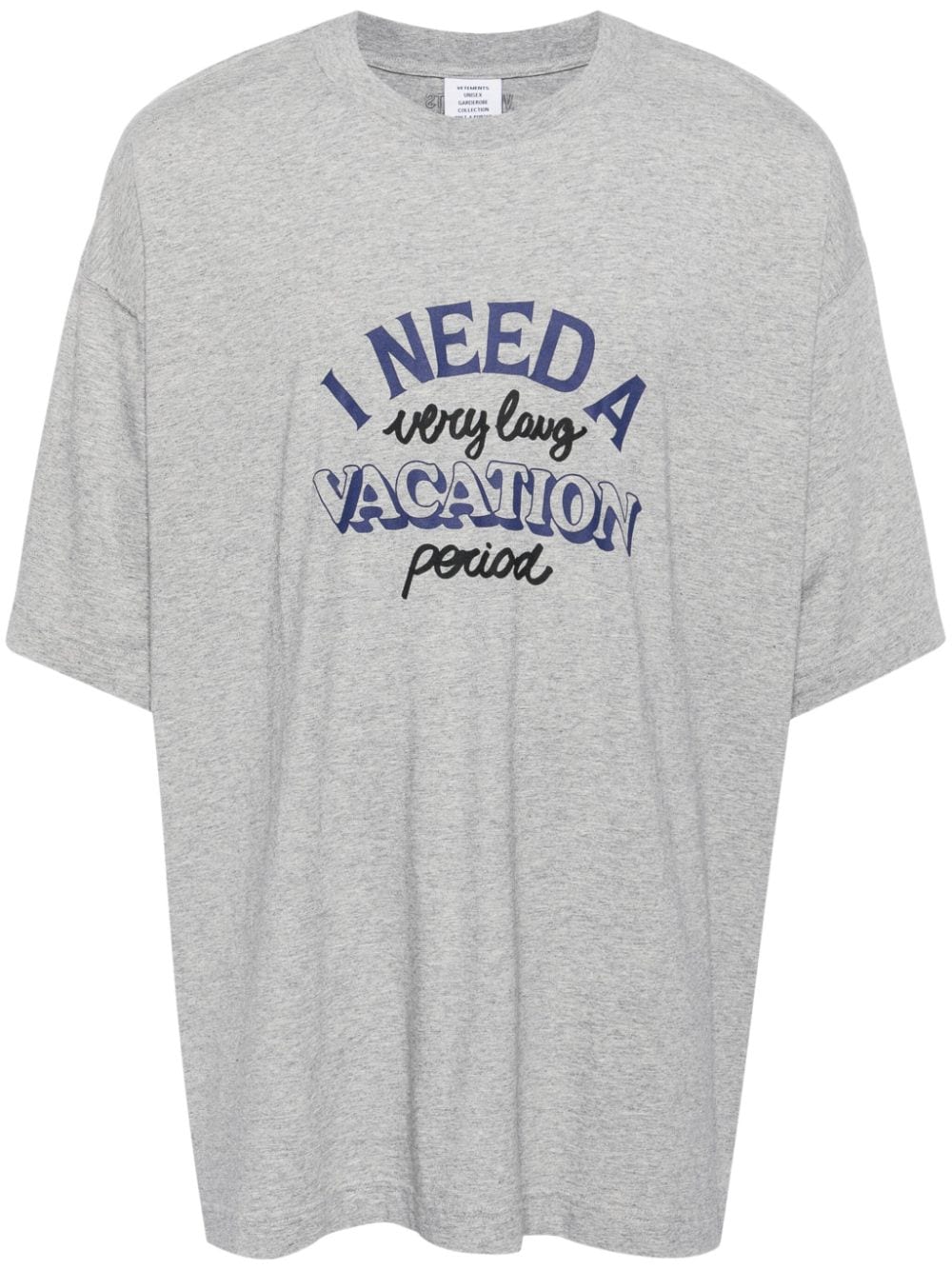 slogan-print cotton T-shirt