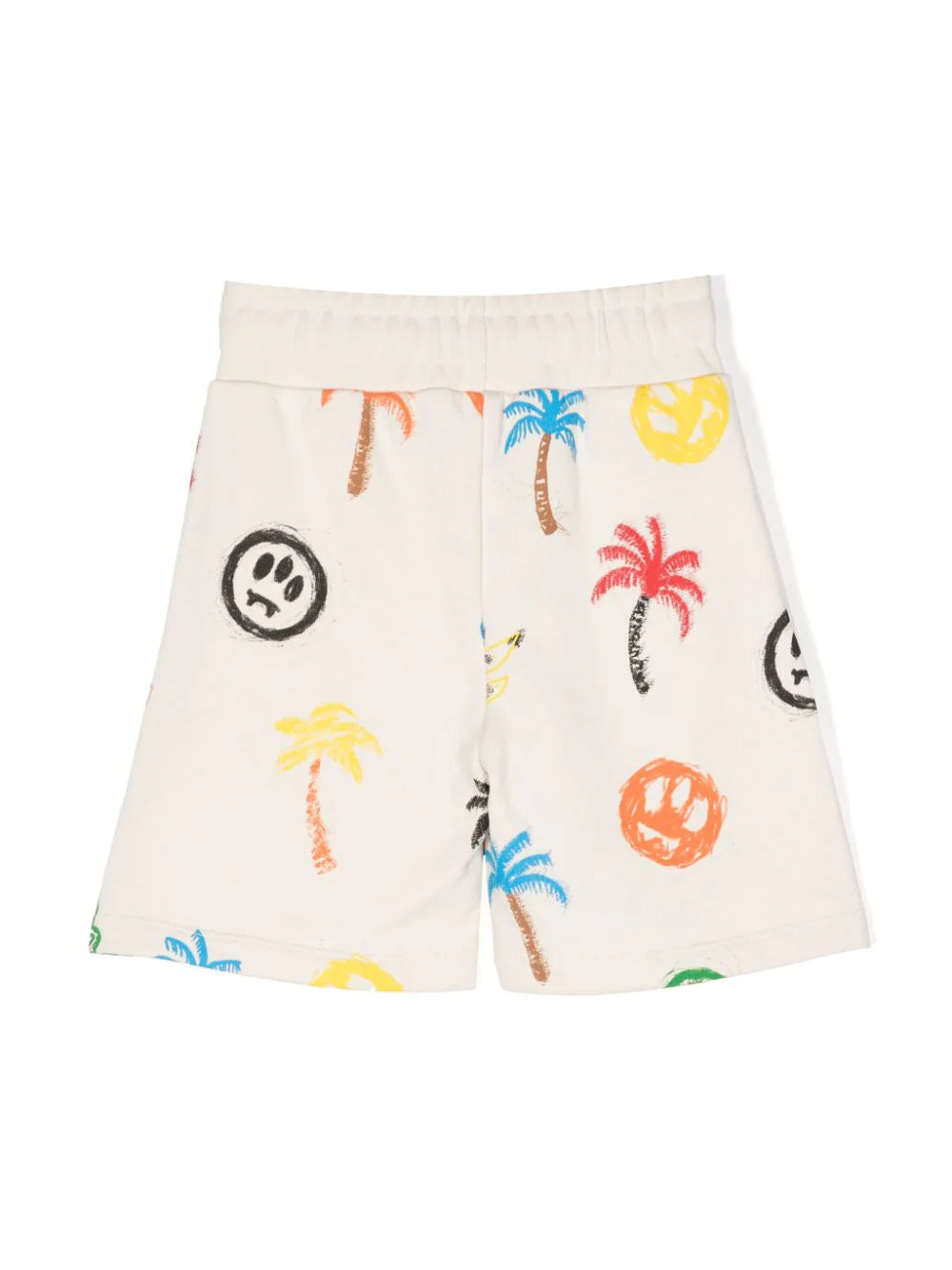 illustration-print cotton-jersey shorts