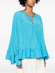 gathered drop-shoulder kaftan