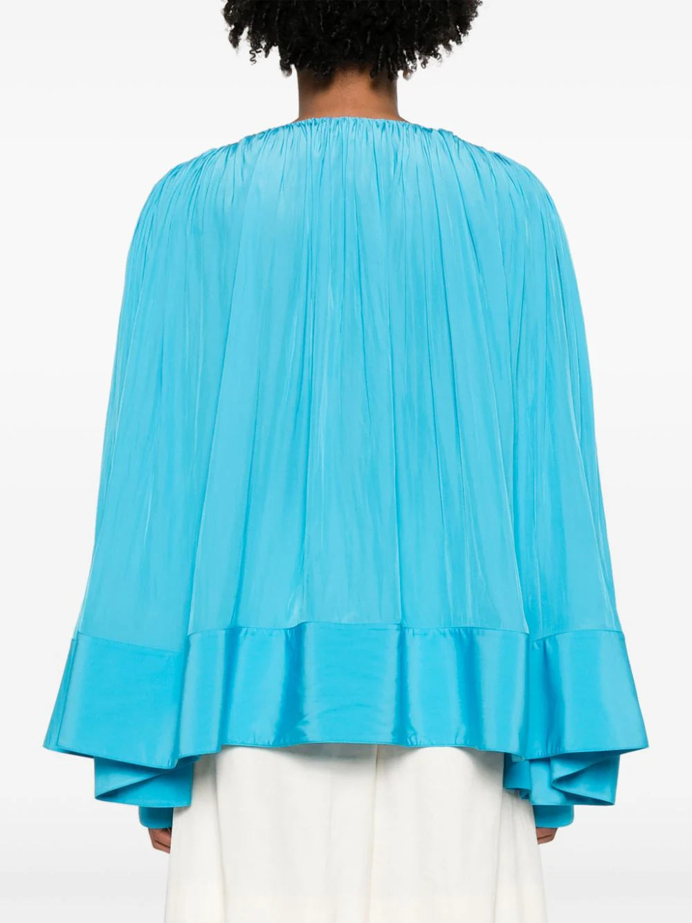 gathered drop-shoulder kaftan