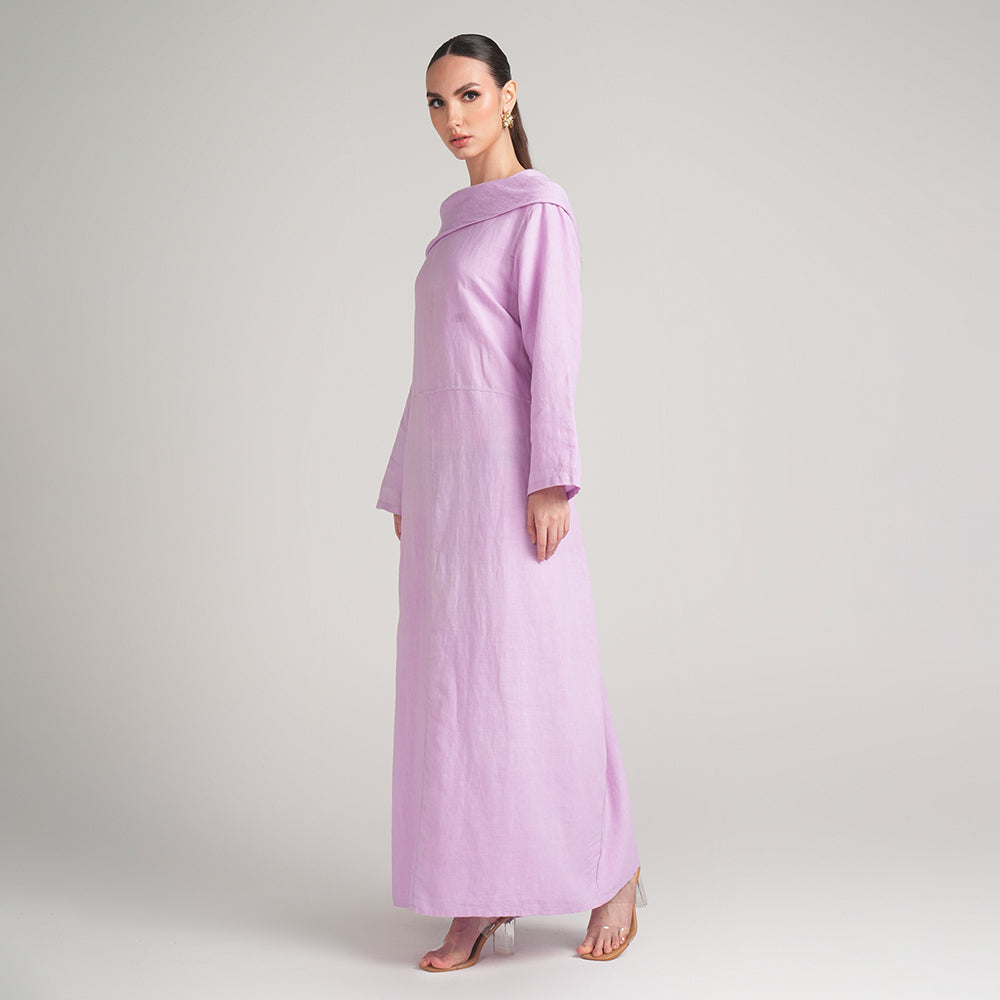 LAVENDER LINEN DRESS