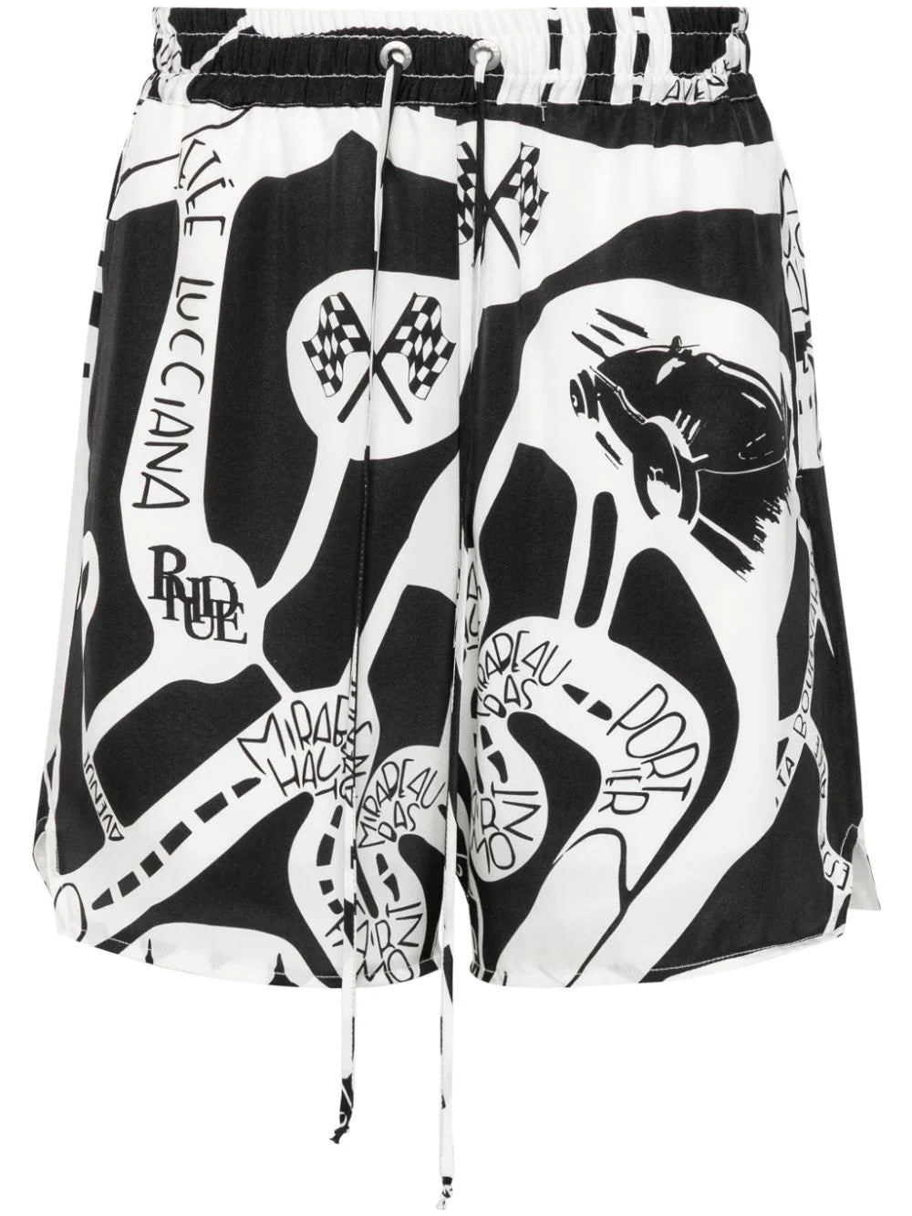 Strada silk shorts