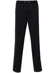 logo-embroidered tapered trousers تراوزرس