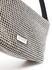 SILVER DIAMANTE SMALL HOBO BAG