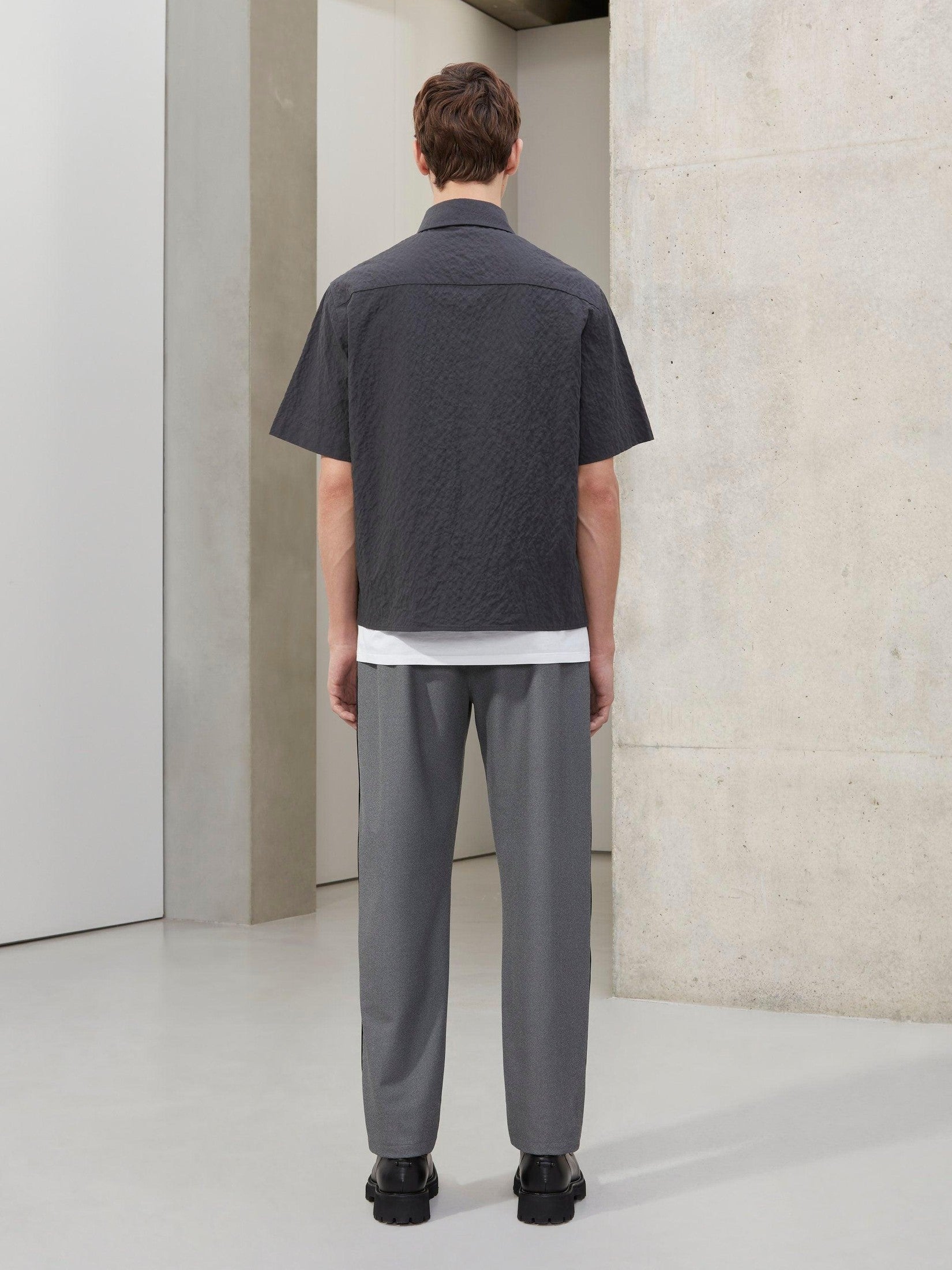 Neil barrett military shirt - carbon grey