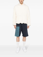 Strand colour-block cotton track shorts