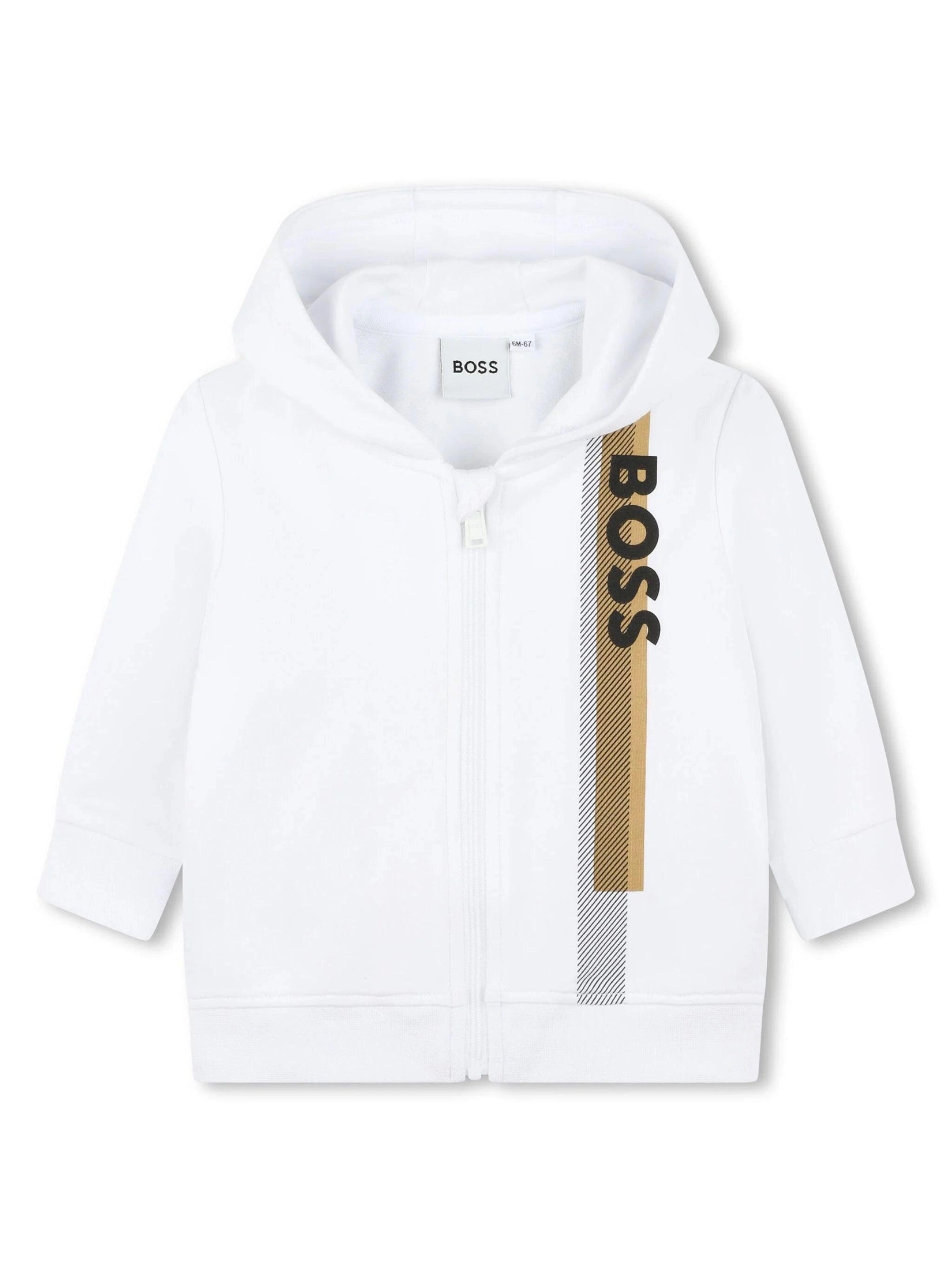 Boss kidswear logo-print tracksuit set