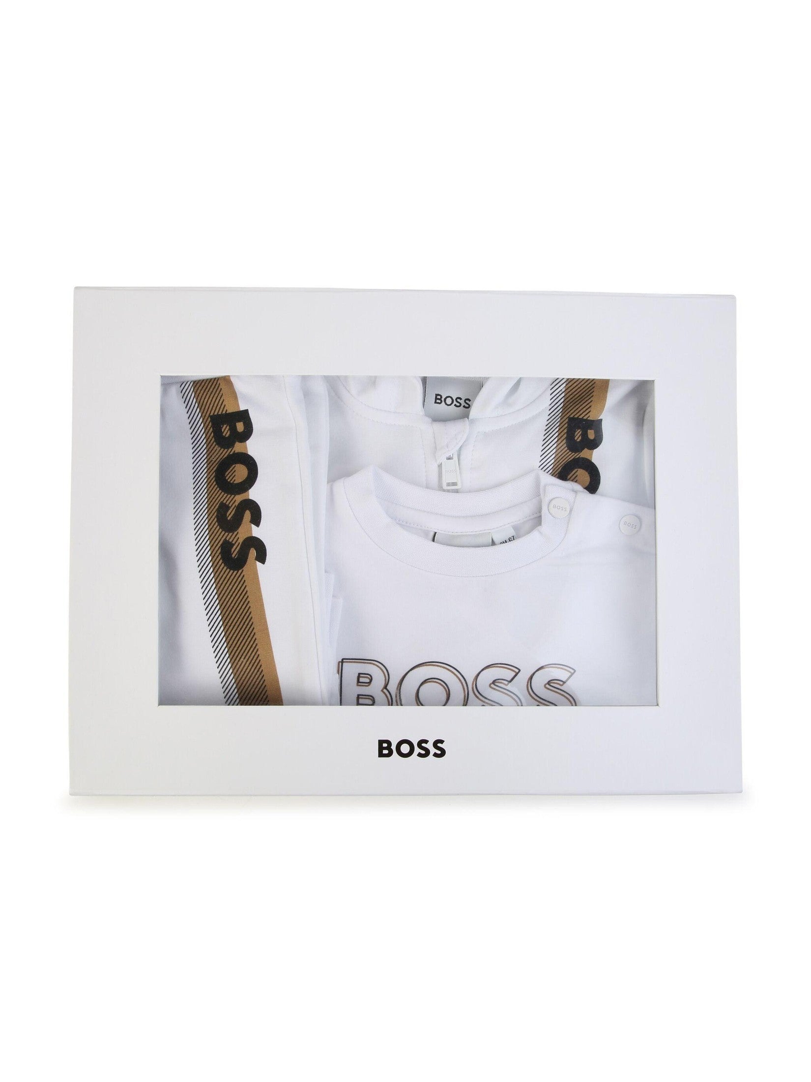 Boss kidswear logo-print tracksuit set
