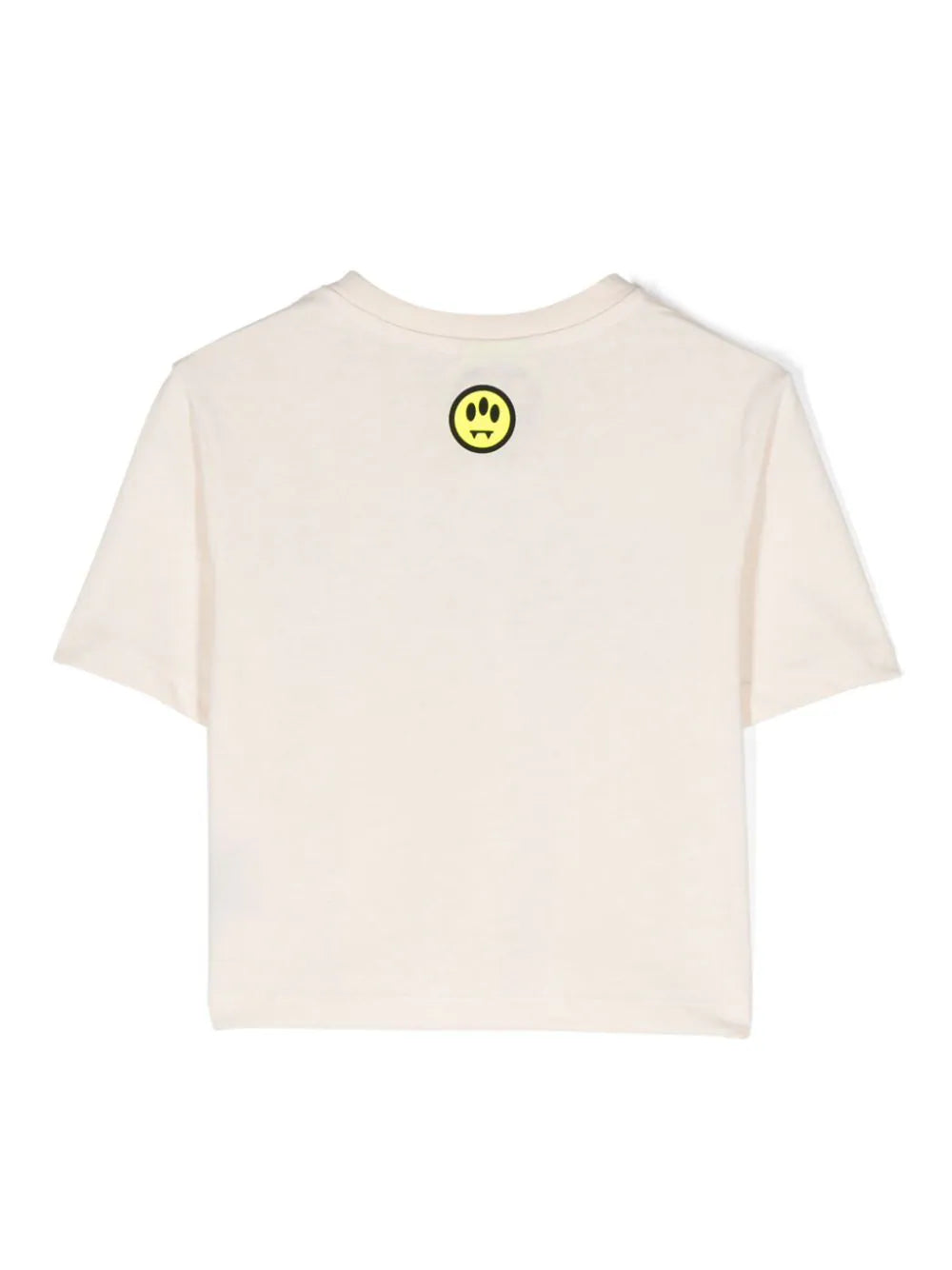 flocked-logo cropped T-shirt