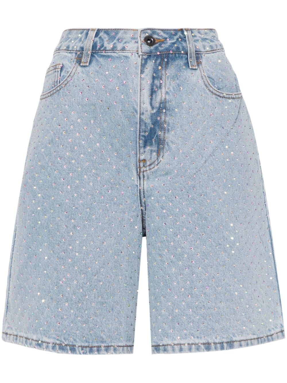 RHINESTONE DENIM SHORTS