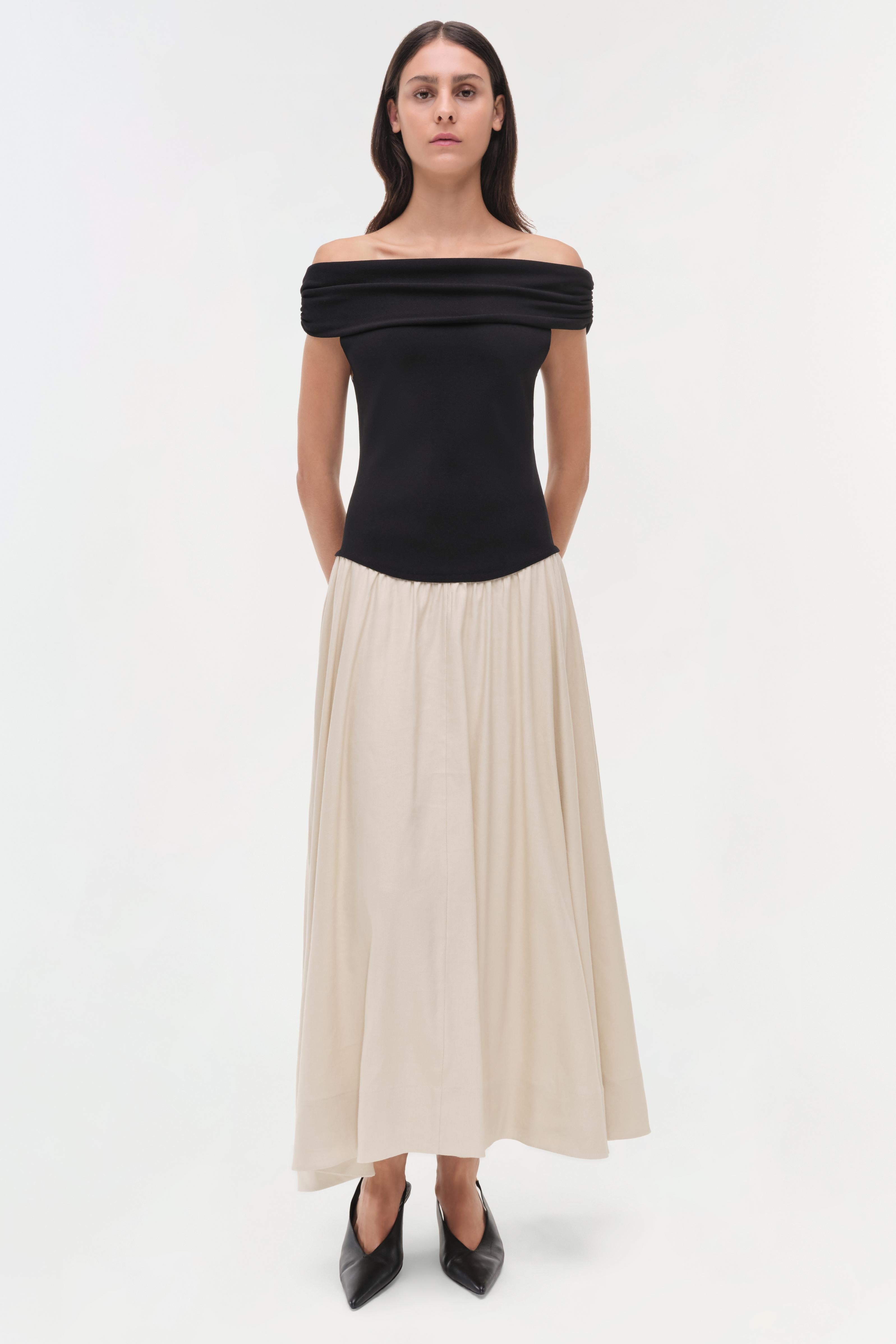 Adaline Knit Linen Midi Dress