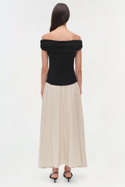 Adaline Knit Linen Midi Dress