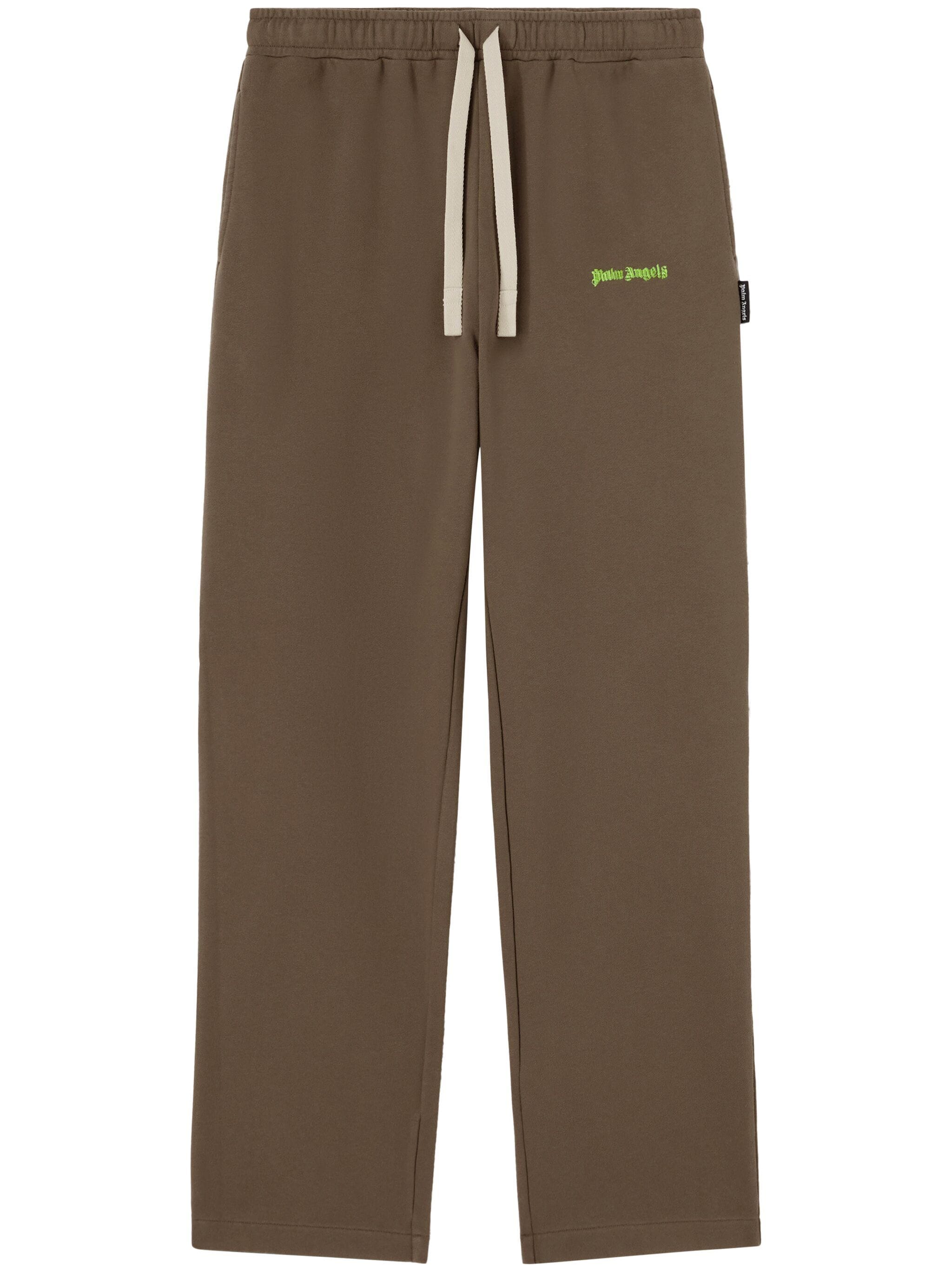 CLASSIC LOGO EMB SWEATPANTS TAUPE LIME