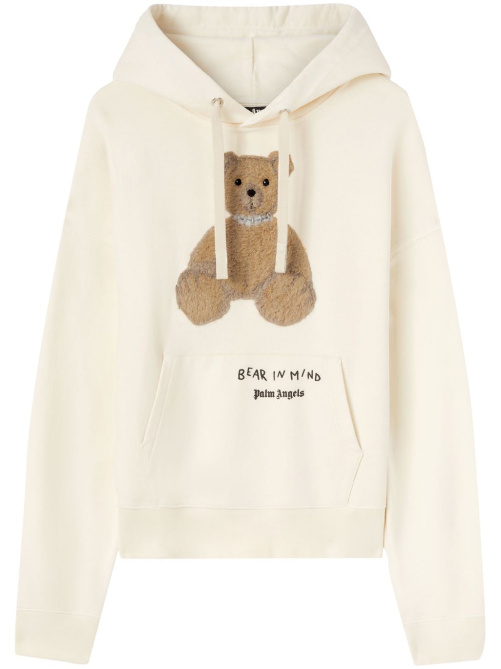 BEAR IN MIND HOODY OFF WHITE BROWN