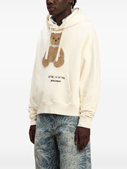 BEAR IN MIND HOODY OFF WHITE BROWN