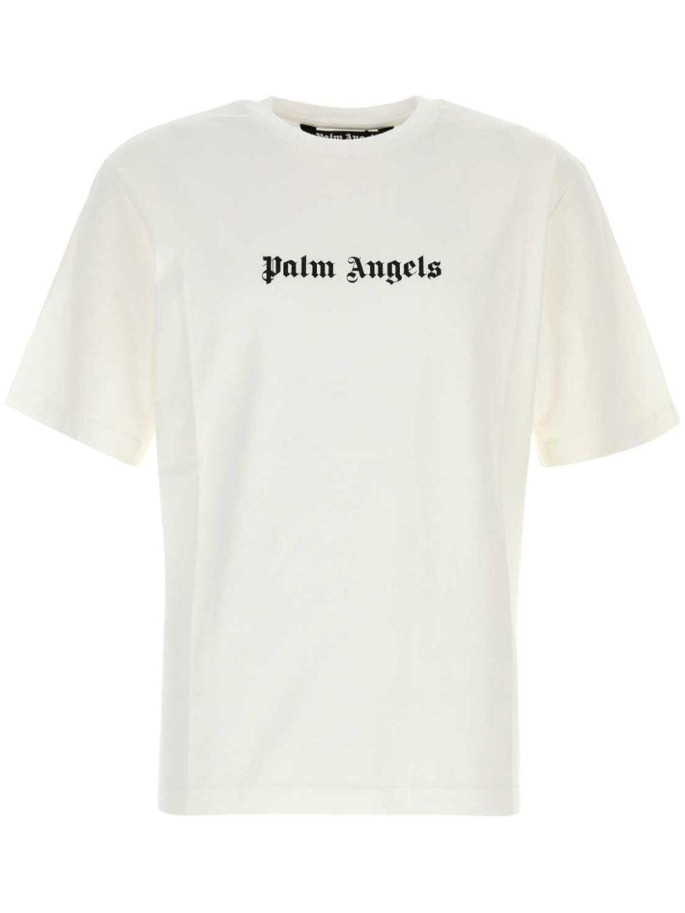 Classic logo slim tee white black