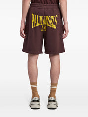 COLLEGE SWEATSHORTS PLUM YELLOW