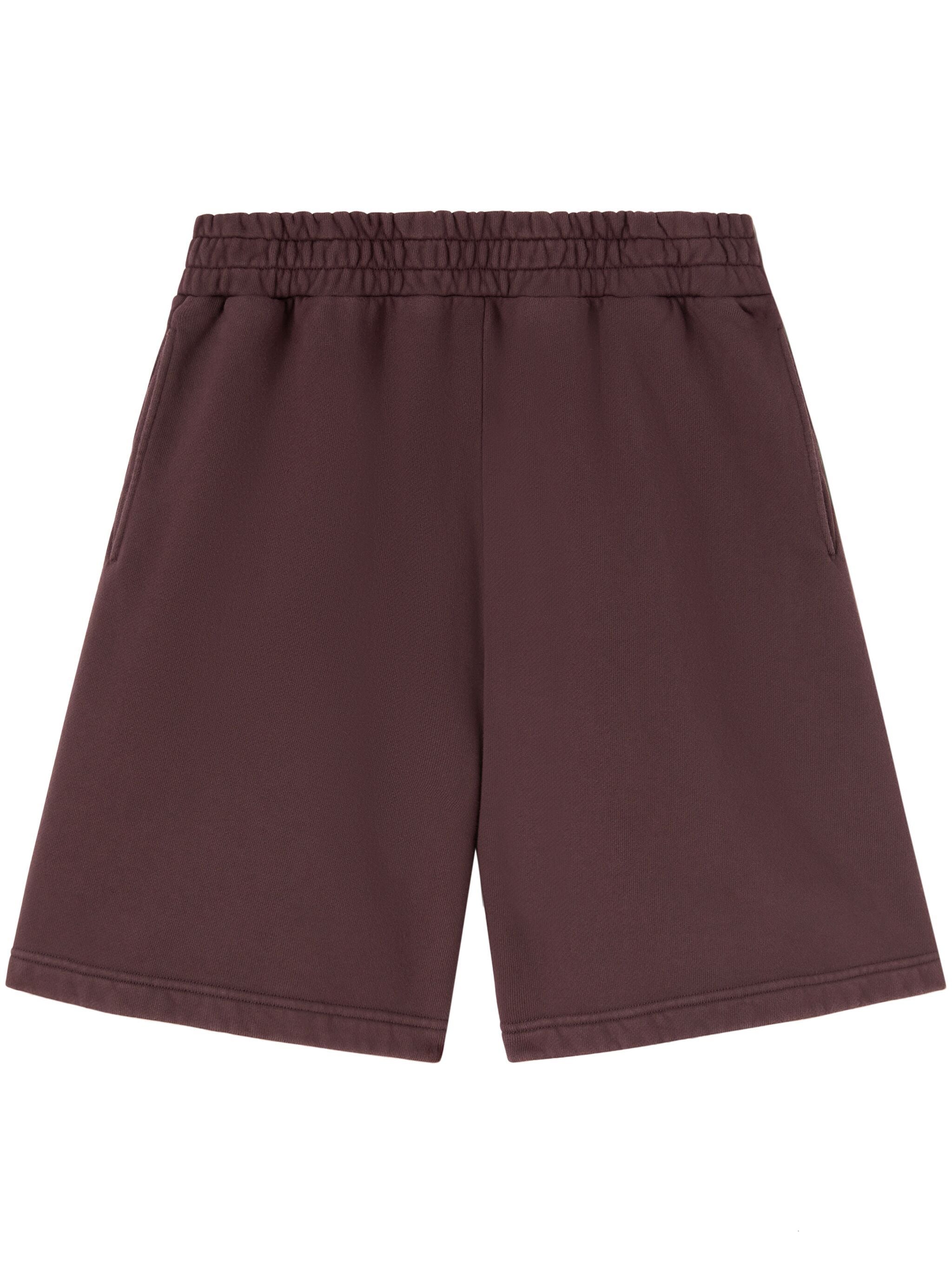 COLLEGE SWEATSHORTS PLUM YELLOW