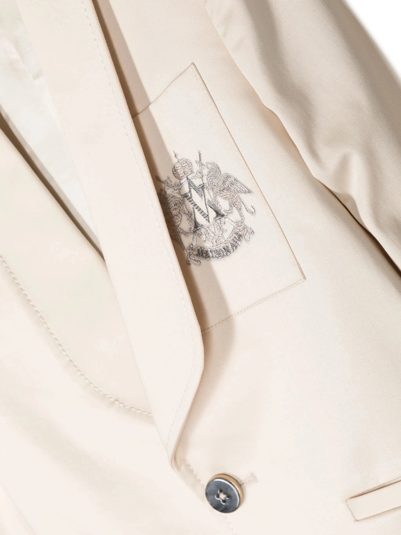 Single-breasted cotton blazer