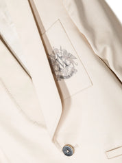 Single-breasted cotton blazer
