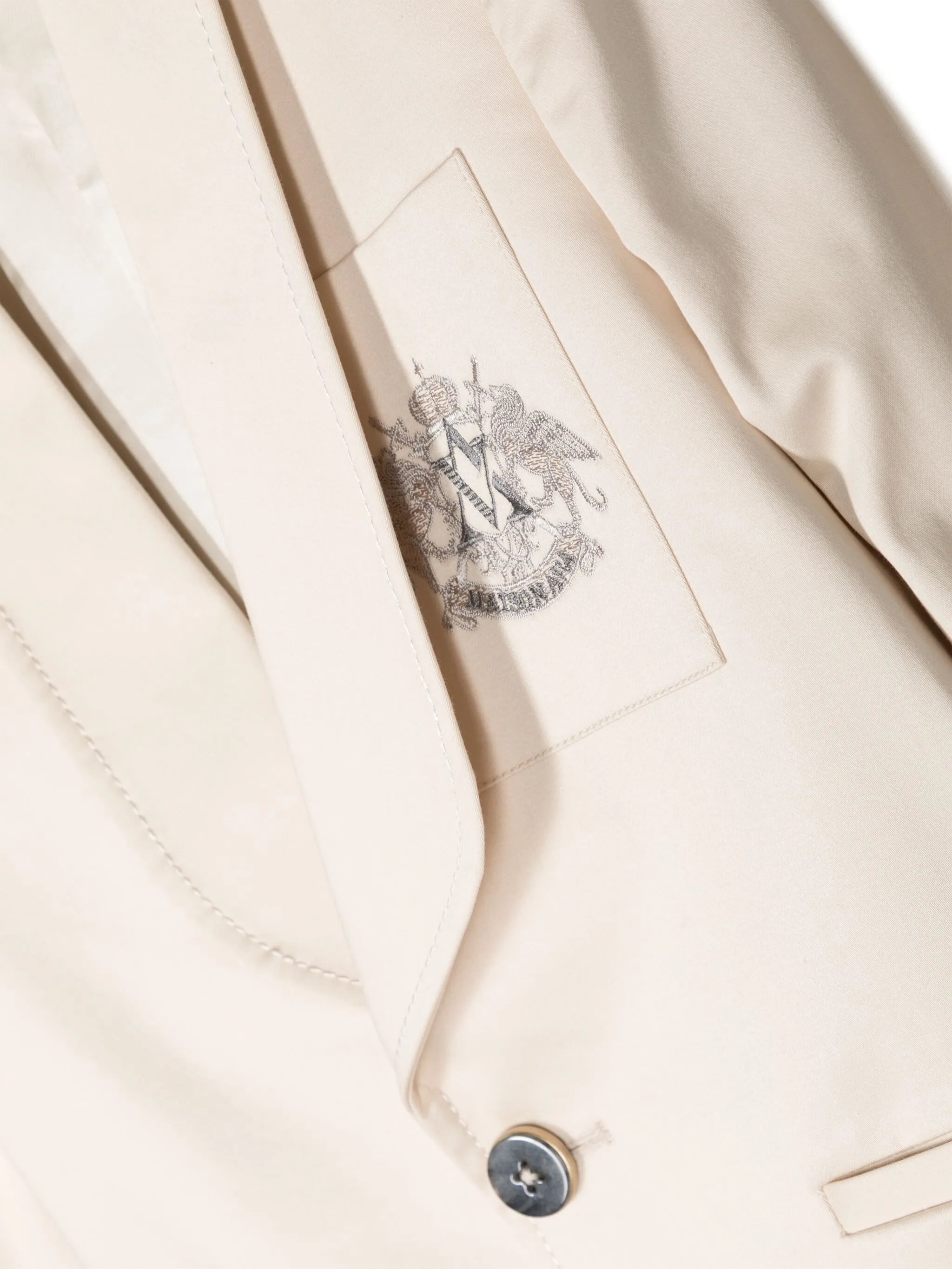 Single-breasted cotton blazer