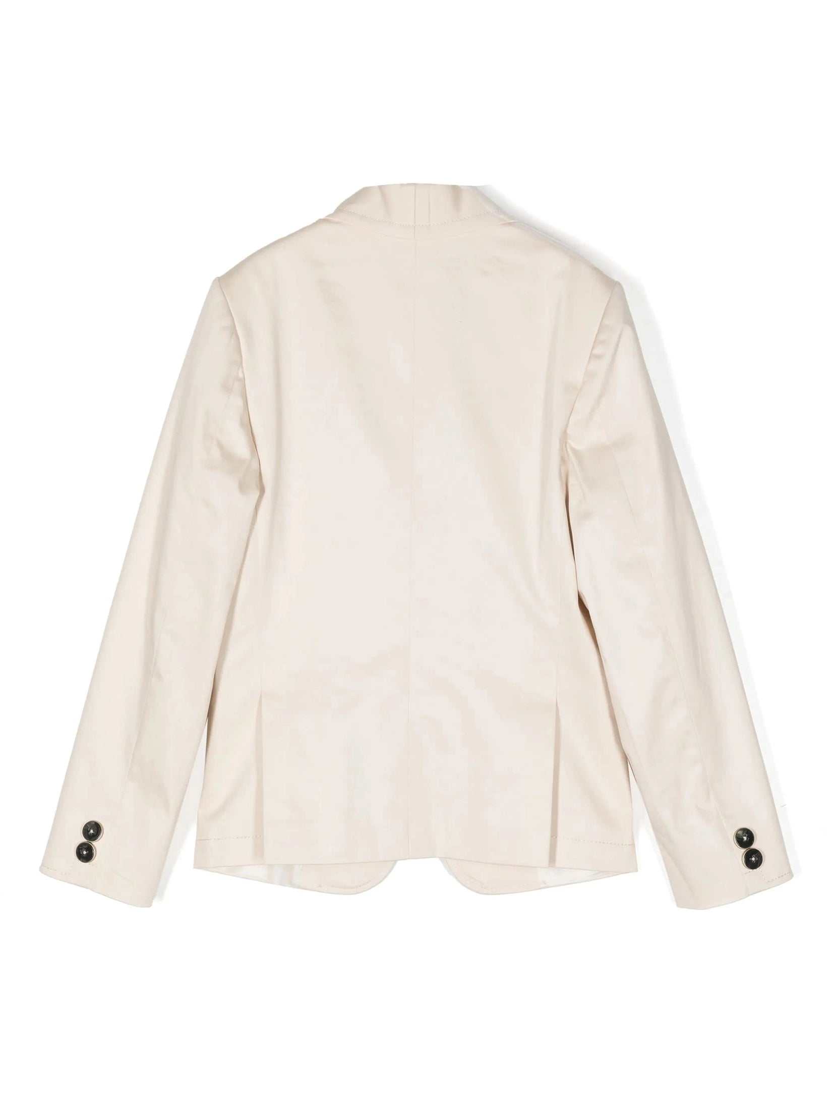 Single-breasted cotton blazer