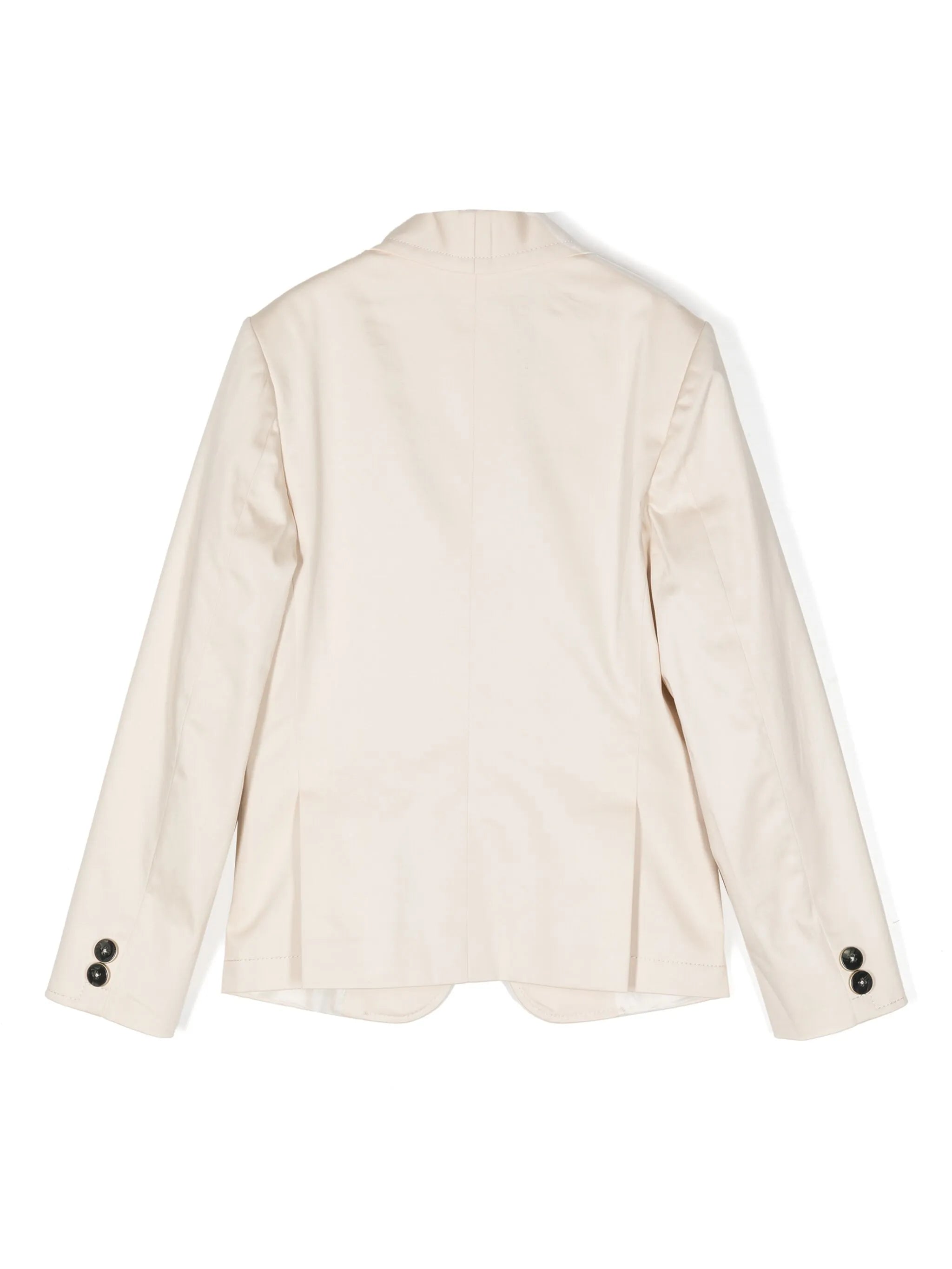 Single-breasted cotton blazer