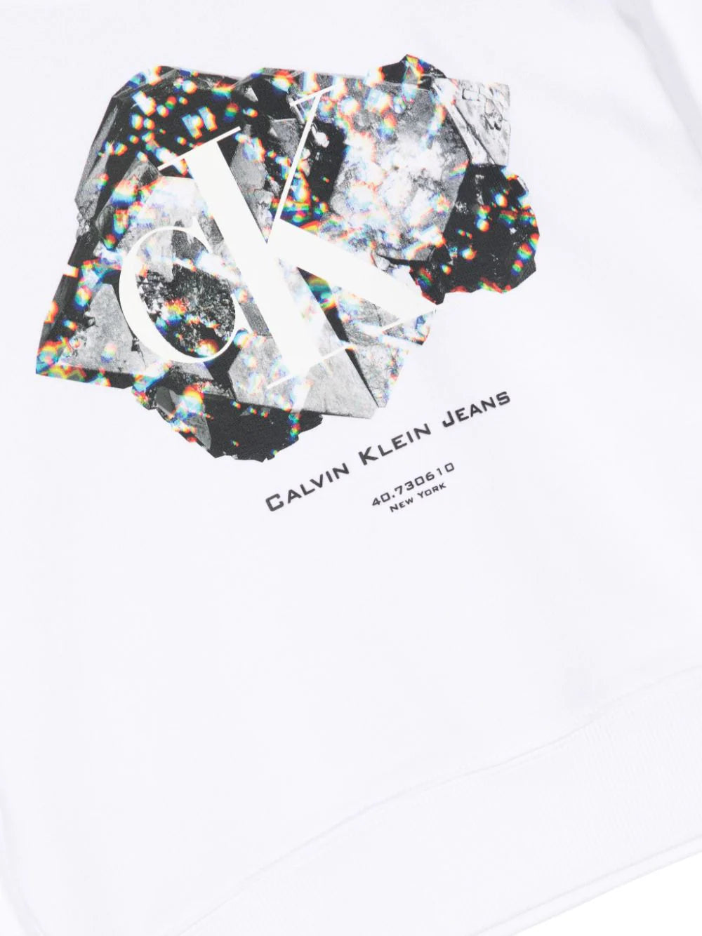 Crystal graphic-print sweatshirt