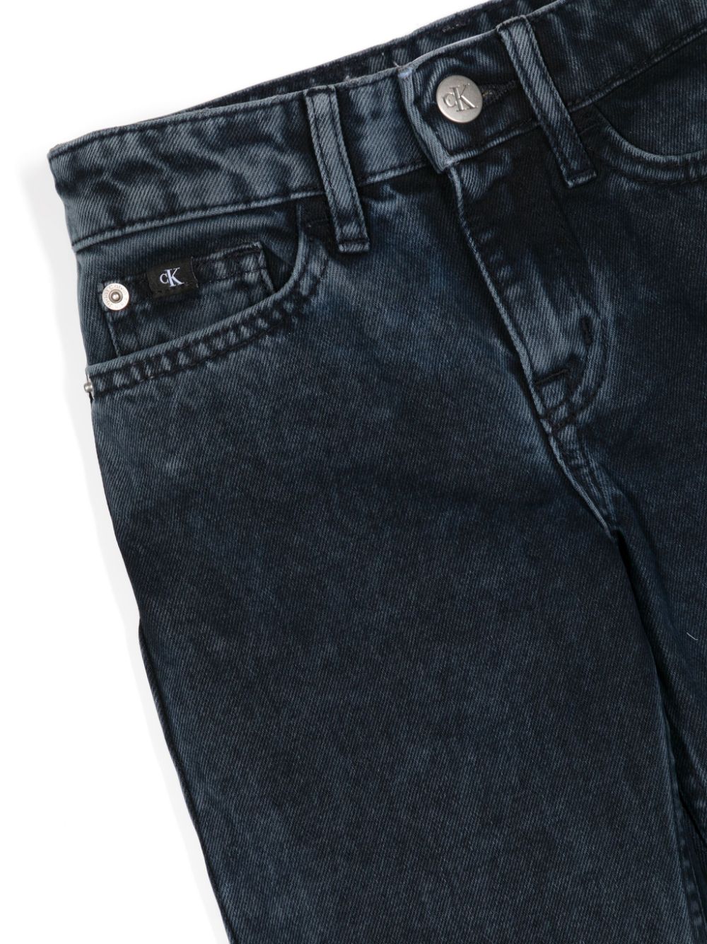 Logo-tag high-rise jeans