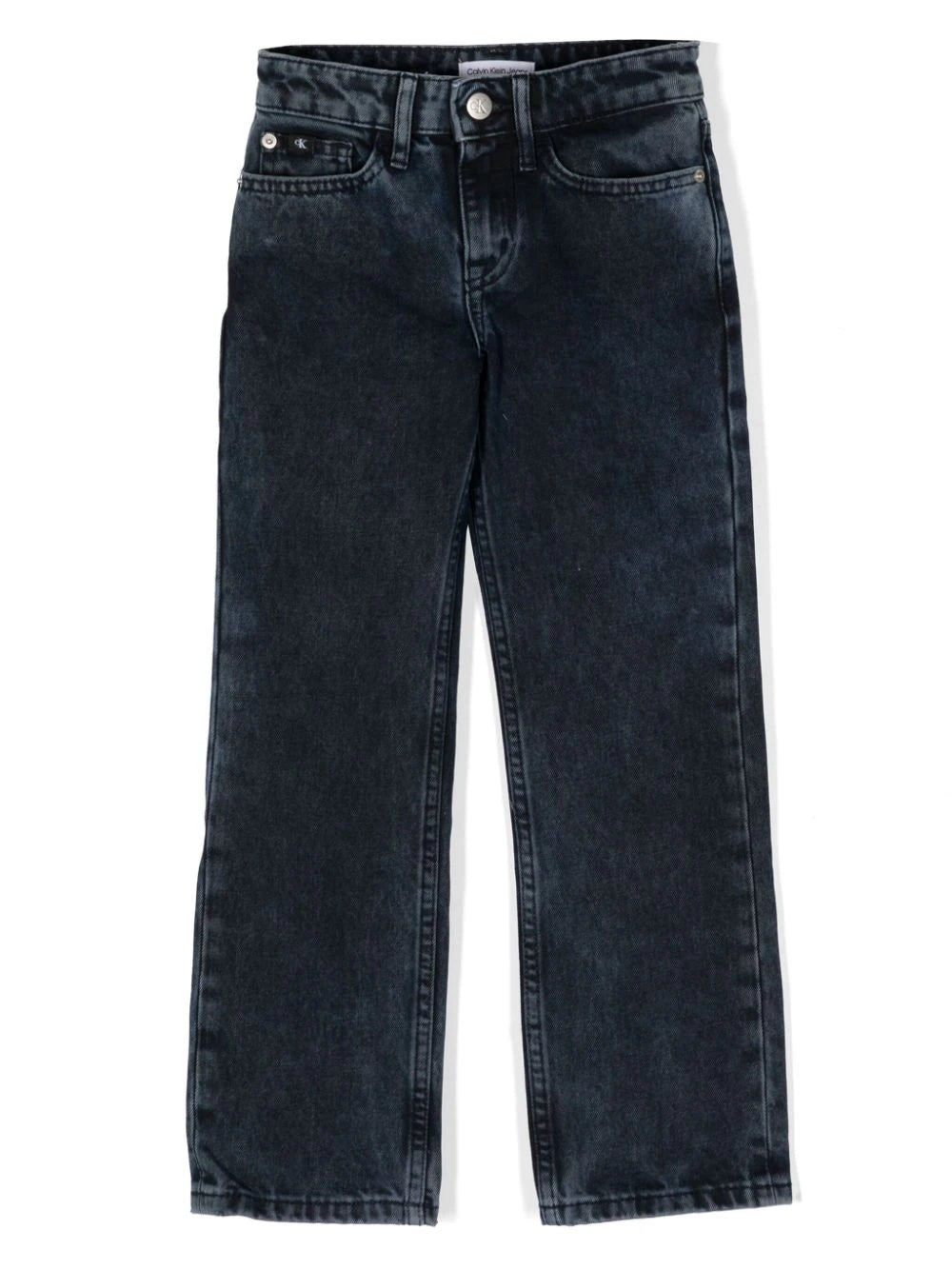 Logo-tag high-rise jeans