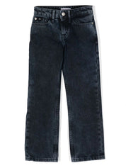 Logo-tag high-rise jeans